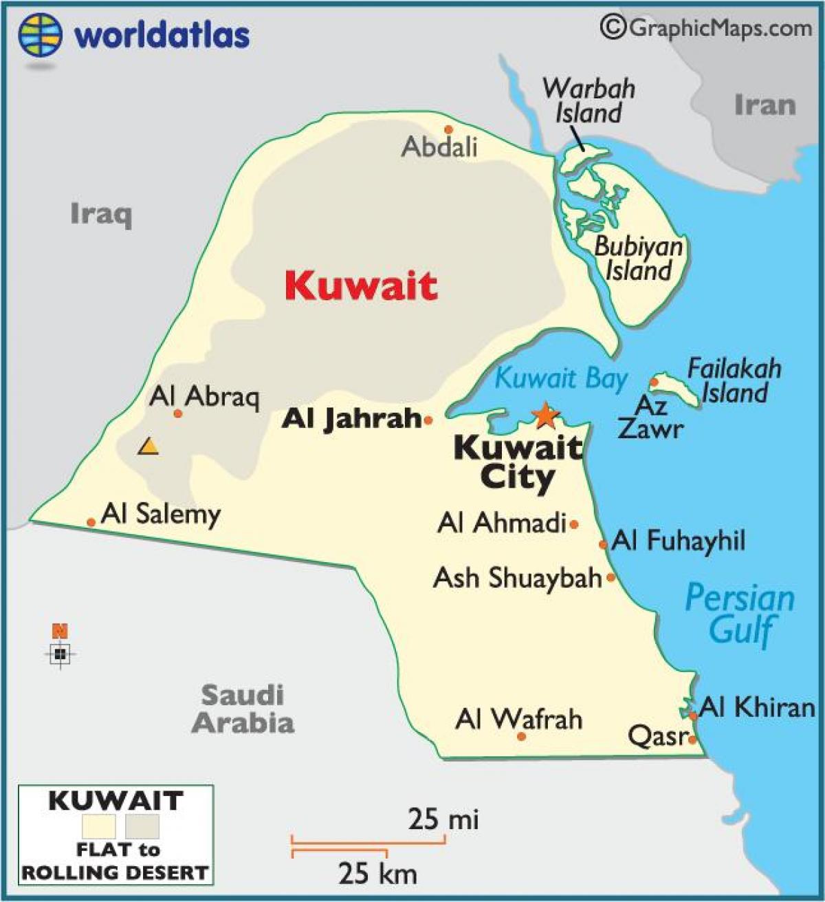 kuwait Karte