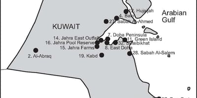 Karte des kabd kuwait