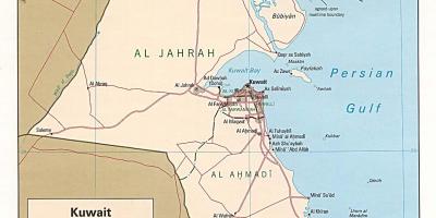 Karte von kuwait Safat de