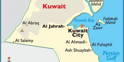 Kuwait Position auf der Karte
