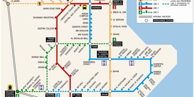 Karte von kuwait metro